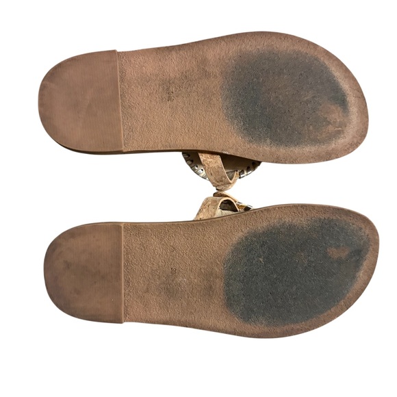 Jack Rogers Georgica Cork Thong Sandal  Natural Cork/Gold Sz 9 - Picture 4 of 5